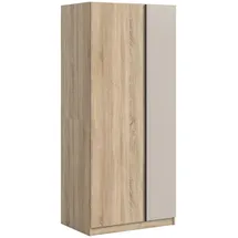 Livetastic Drehtürenschrank OAKLAND 80 x 183 x 53 cm Sonoma Eiche