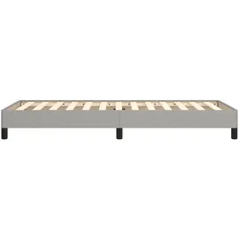 vidaXL Bettgestell 100 x 200 cm Hellgrau
