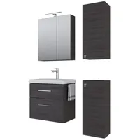 Planetmöbel Badmöbel Set Waschtisch mit Unterschrank 63 x 60