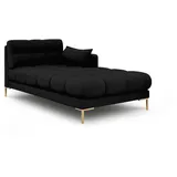 Micadoni Chaiselongue, Schwarz, Textil, 102x75x185 cm, Hergestellt in Europa, Wohnzimmer, Sessel, Relaxliegen