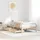 vidaXL Massivholzbett 100 x 200 cm Beige