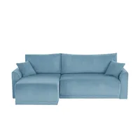 Ecksofa mit Schlaffunktion Malyn ¦ türkis/petrol ¦ Maße (cm): B: 235 H: 85 T: 146.0