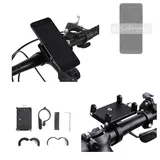 K-S-Trade Smartphone-Halterung für Wiko Hi Enjoy 80 5G, (Handyhalterung das Fahrrad Halter Lenkstange Fahrradhalterung) schwarz