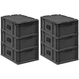 Proregal Eurobox NextGen Portable 23,5 x 40 x 60 cm 6-tlg. schwarz