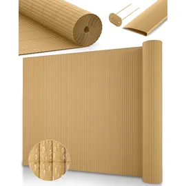 Sol Royal Sichtschutzelement 100 x 300 cm Beige Bambus