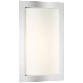 Lcd Außenwandleuchte Edelstahl 31,0 cm mit Bewegungsmelder E27 silber