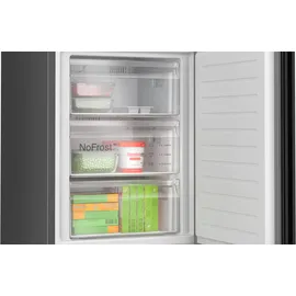 Bosch Serie 4 KGN392XCF Kühl-Gefrierkombination (363 l, 2030 mm hoch, Dark Inox)
