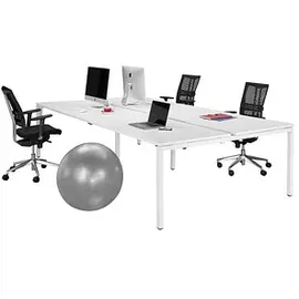Paperflow Doppelschreibtisch weiß