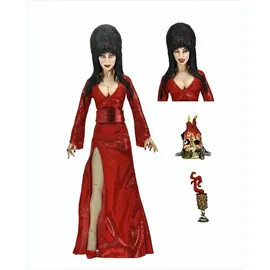 NECA Elvira, Mistress of The Dark Figurine Clothed Red, Fright, and Boo 20 cm