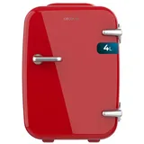 Cecotec Mini-Kühlschrank Bolero MiniCooling 4L Havanna Red, Betrieb mit 12V-220V, Kompatibel Auto und Wohnwagen, Kühl- und Heizfunktion, Temperaturbereich 5-65o, Einfacher Transport.