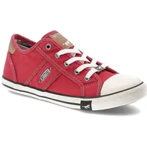 Mustang Rote Turnschuhe Mustang Flache Schuhe, 36