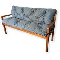 4L Textil Gartenbankauflage Sitzkissen und Rückenkissen Hollywoodschaukel Auflage (100x60x50,