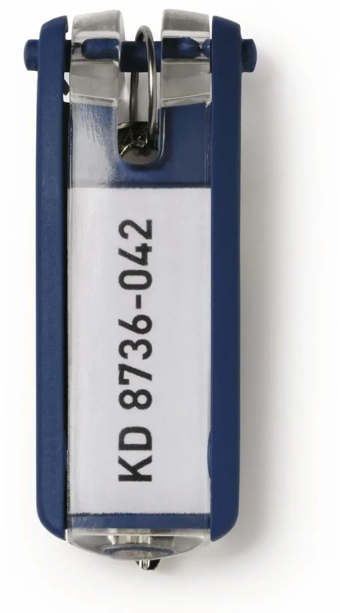 Preisvergleich Produktbild DURABLE Schlüsselanhänger KEY CLIP, blau 6er