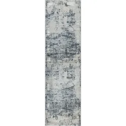 Läufer LEONIQUE "Hamsa" Gr. 11, blau, B:67cm H:9mm L:230cm, Kunstfaser, Teppiche, dezenter Glanz, Schrumpf-Garn-Effekt, im Vintage-Look, dichte Qualität