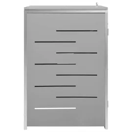 vidaXL Mülltonnenbox für 1 Tonne 69 x 77,5 x 115 cm grau
