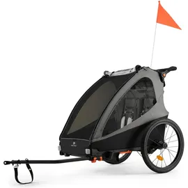 Kinderkraft NAVA WALK 2-in-1 Fahrradanhänger grau