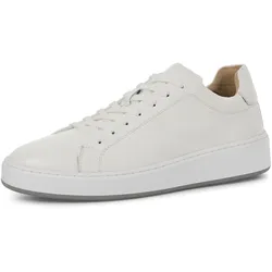 Sneaker MARCO TOZZI BY GMK, Herren, Gr. 44, weiß, Glattleder, sportlich, Schuhe, Freizeitschuh, Halbschuh, Schnürschuh mit Kontrastbesatz