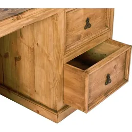 MiaMöbel Mexico Möbel 180x74x80 cm Landhausstil Massivholz Pinie Honig