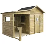 4iq group Spielhaus Elisa 240 x 125 x 173 cm Holz