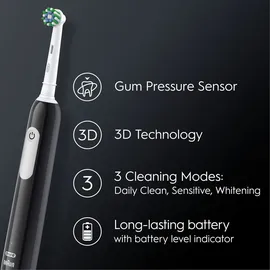Oral-B Pro Series 1 schwarz/weiß + 2. Handstück + Aufsteckbürsten 2 St.
