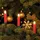 CLGarden Kerzenlichterkette LED 17 m Rot Warmweiß