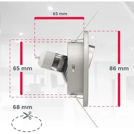 B.K.Licht Einbaustrahler 10er Pack 10-02-10-S