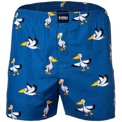 Happy Shorts Herren Web-Boxershorts - American Boxershorts Pelikan M