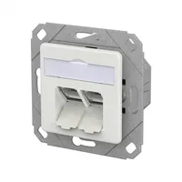 Metz CONNECT E-DAT C6A LSA++ 2 Port UPk, verkehrsweiß