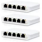 UBIQUITI networks Ubiquiti UniFi Switch 5x RJ-45, PoE PD, 3er-Pack (USW-FLEX-MINI-3)