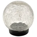 Kynast LED Solar Glaskugel Gartenkugel 10 LED 10 cm Glas transparent