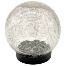 Kynast LED Solar Glaskugel Gartenkugel 10 LED 10 cm Glas transparent