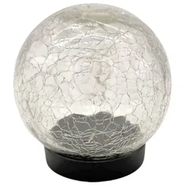 Kynast LED Solar Glaskugel Gartenkugel 10 LED 10 cm Glas transparent