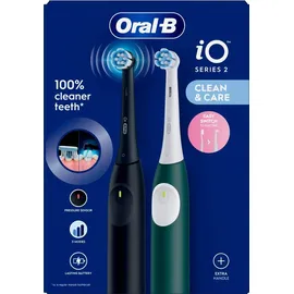 Oral-B iO Series 2 Night Black + 2. Handstück Forest Green