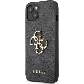 GUESS iPhone 13 Hardcase 4G Big Metal Logo grau