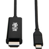 Tripp Lite U444-006-H4K6BE USB-C-zu-HDMI-Adapterkabel (Stecker/Stecker), 4K 60 Hz, 4:4:4 Thunderbolt 3-kompatibel, Schwarz 1,8 m