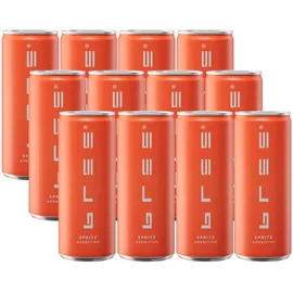 BREE Spritz Aperitivo | erfrischender Aperitif mit bittersüßem Geschmack und fruchtiger Orangennote | 12 x 0,25l