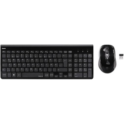 Hama Tastatur-Maus-Set kabellos Trento schwarz