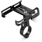MidGard Smartphone-Halterung GUB P10 Fahrrad-Lenker Handyhalterung Universal für Motorrad, E-Bike, (mit Silikon-Sicherheitsband für 4,0 - 6,7 Zoll Smartphones) schwarz