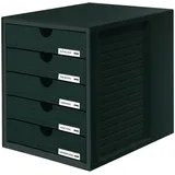HAN Schubladenbox 27,5 x 33 x 32 cm 5-tlg. schwarz