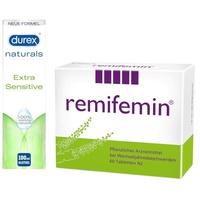 diverse Firmen Remifemin + Durex Naturals Gleitgel Set