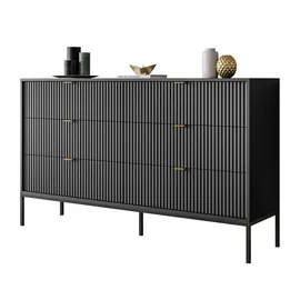lookway SIDEBOARD CORTADO KS154 MIT SCHUBLADEN SCHWARZ
