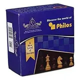 Philos Schachfiguren Artus, Königshöhe 83 mm, gewichtet, in Setup Box