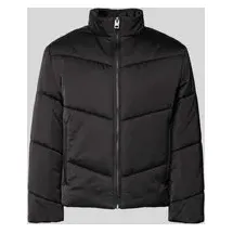 Hugo Regular Fit Steppjacke aus wattiertem Satin Modell 'BERO2531', Black, XL