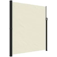 vidaXL Seitenmarkise Ausziehbar Creme 220x500 cm