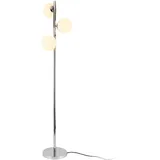 lux.pro Gent 154 cm 3-flammig Silber/Weiß