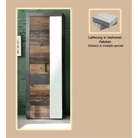Home Affaire Ilana Garderobenschrank 65 x 34 x 192 cm grau