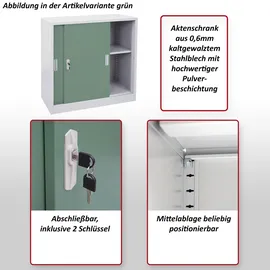 MCW Aktenschrank 90 x 90 x 45 grau