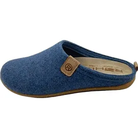 ROHDE Damen Pantoffel Softfilz Hausschuh Wechselfußbett 6860, Größe:38 EU, Farbe:Blau