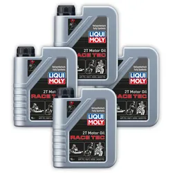 4x 1L LIQUI MOLY 21633 Motoröl 2T Motoroil Race Tec 2 Takt Rennsport Racing