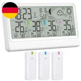 truvo Wetterstation Funk Schwarz